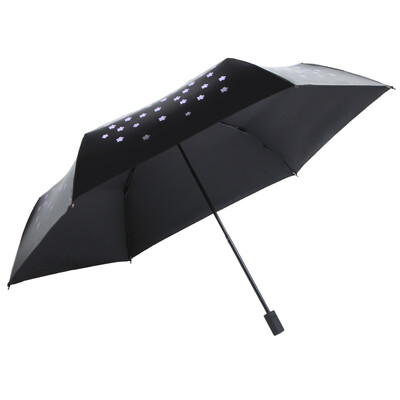 

[] Jingdong супермаркет небо зонтик сложенного зонтик легкого стекловолокно кость 167G всей тень 6 Виниловых зонтик ВС 52см × 6K цветущего фиолетового блуждания DDPL17-#