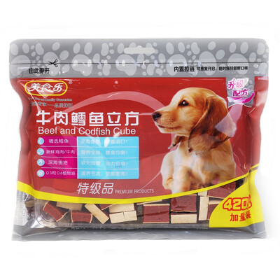 

Gourmet Le Pet Snack Beef Cod Cube 420g