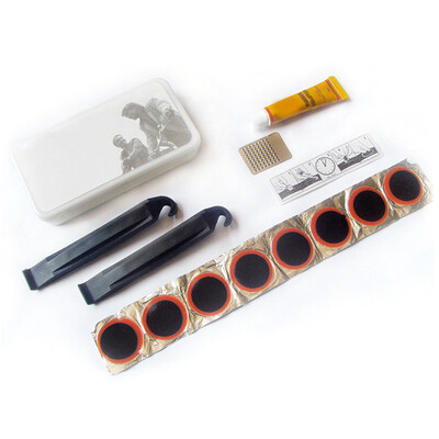 

14 в 1 Велосипед Flat Tire Ремонт патч клей рычаг Cement шин резиновая трубка комплект