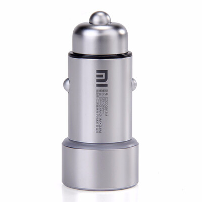 

Xiaomi Два порта Автомобильное зарядное устройство Fullmetal 5V / 3.6A Dual USB Автомобильное зарядное устройство со светодиодной