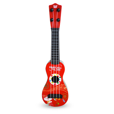 

Bei Fen music (buddyfun) children small guitar educational toys Youkeli Li string adjustable 88043 red