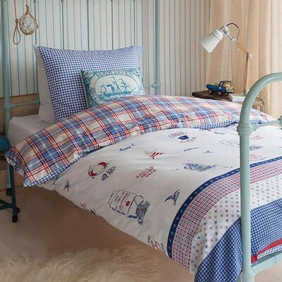 

Dohia Bedding Set Cotton Twill Double Bed Sheets - Slate 150x200cm Bed