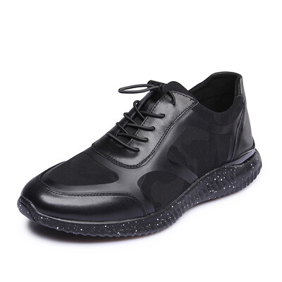 

Crocodile CROCODILE 2017 spring men's new sports shoes elastic band camouflage casual shoes tide men's shoes WB16771038 black 40