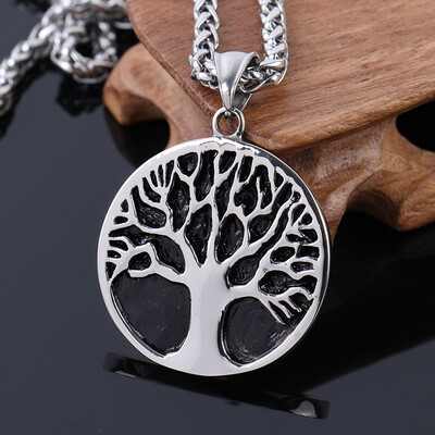 

Fashion Necklaces Tree of Life Pendants For Men Women Christmas Necklace Pendant Silver necklaces pendants men