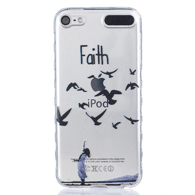 

Woman birdie Pattern Soft Thin TPU Rubber Silicone Gel Case Cover for iPod Touch 5/6