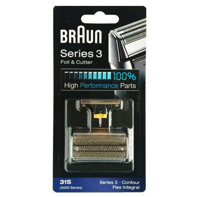 

Braun 31 S (5000 серии) фольги и Резак Замена Серебряный Цвет Контура Flex XP Integral Бритвы (5775 5875 5877 5895 6520 5000)