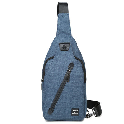 

мужская [супермаркет] Jingdong Qingqi мешка груди мешок отдыха человек сумка сумка спортивная сумка рюкзак прилив мужской Корейский человек мешок груди мешок 784 королевский синий