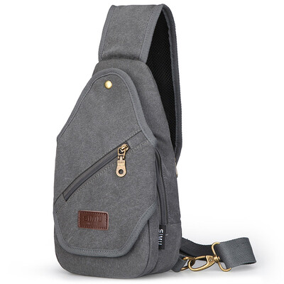 

Simo (SIMU) purse shoulder bag Messenger bag simple fashion canvas bag multi-functional pockets classic paragraph 1605 blue