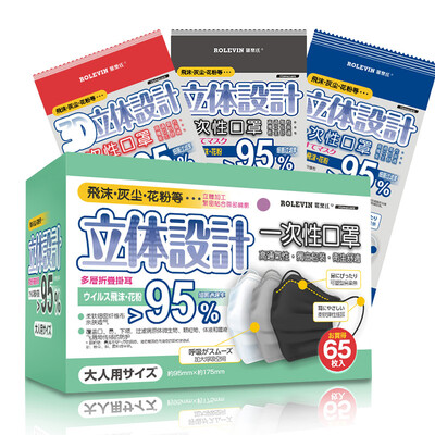 

Luole Ши одноразовые нетканые маски белого света дышащий сложить три монтажных ушей 65 индивидуально упакованных монолитно