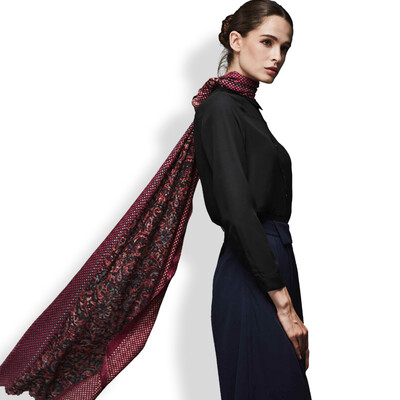 

[Супермаркет] Hengyuanxiang 50M16611 Jingdong Весна и осень тонкий срез чистой шерсти длинный шарф платок женщина солнцезащитный крем платок воротник двойного назначения моды диких печати MEI