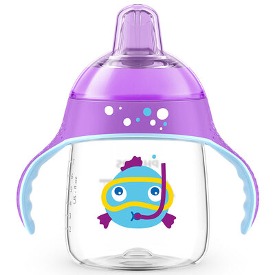 

Philips новый An Yi британский бренд AVENT девять унций мультфильм пингвин чашка фиолетовый SCF753 / 14