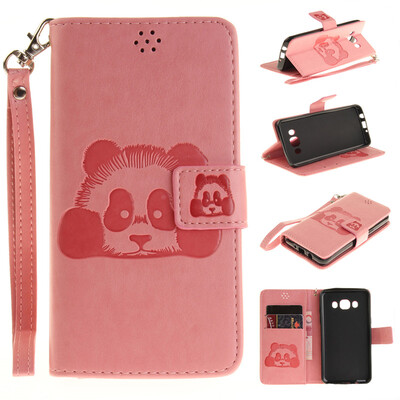 

Розовый Panda Стиль Тиснение Классический откидная крышка с подставкой Функция и слот кредитной карты для SAMSUNG GALAXY J5 2016/J510