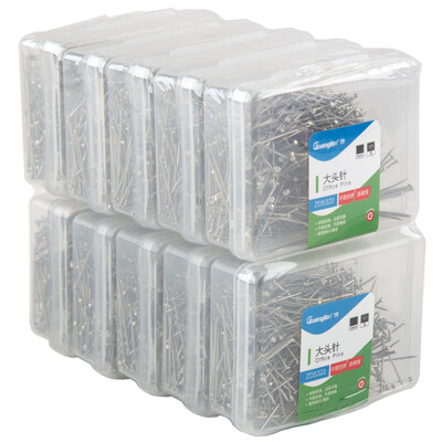 

GuangBo 10 boxed 24mm plastic box loaded pin (50g / box) office supplies ZD5322