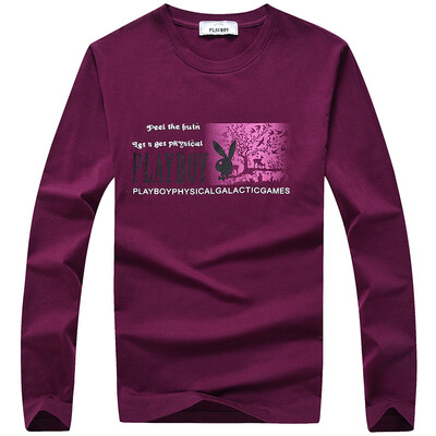 

PLAYBOY T Shirt Long Sleeve Print Round Neck Shirt