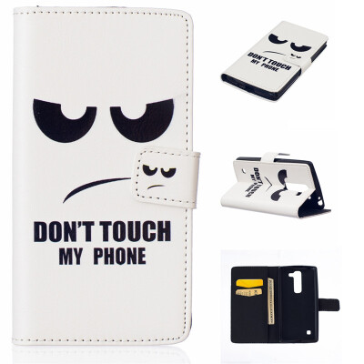 

Eye Design PU Leather Flip Cover Wallet Card Holder Case for LG Spirit H422