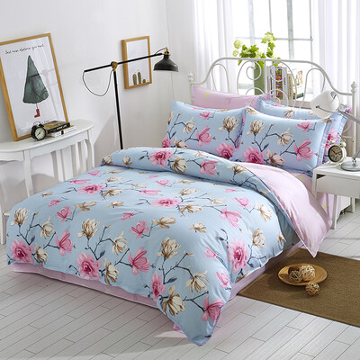 

Antarctic Bedding Home Textiles Cotton Twill Four Piece Bed Type Cotton Quilt 4pcs Warmth Flower 15 18m Bed 200 230cm