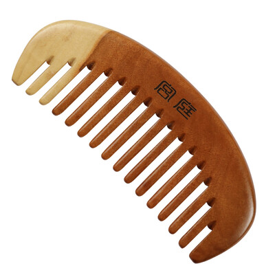 

Jingdong Supermarket] Palace jujube wood combs gradient color half moon thick thick tooth gift section birthday gift gift box gift wrap GF8-5