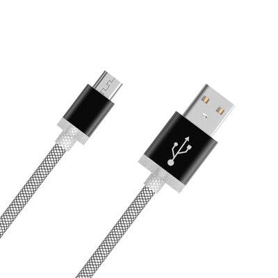 

Besiter data cable anti-wrap USB mobile phone charging wire braided round wire micro interface 1 m GATE-0762 bla