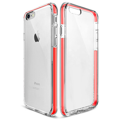 

Chick Mooney iphone7 phone shell protective shell Apple 7 phone sets protective cover silicone drop all-inclusive high-definition variable series transparent red box