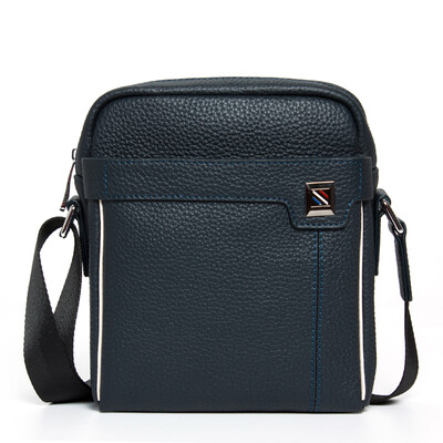 

Дэн Джу (DANJUE) первый слой кожи моды случайных тенденций корейских мужчин плечо Сумка 8047 черное