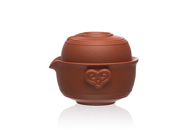 

Yixing Clay Red Gongfu Tea Cup & Teapot Set