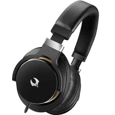 

Magic magnetic MOCI M550 double diaphragm gold voice headphones HiFi music headset gold black