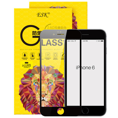 

ESK iPhone6 ​​/ 6S стал мембрана Apple, 6 / 6S доказательство стеклянной пленки 0.15mm полноэкранной защита HD телефона фильма JM115- черных