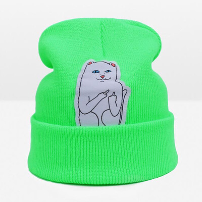 

WISHCLUB Winter Hat For Women Beanie Hat Cat Knit Hat Cap Skullies Beanies Warm Cap
