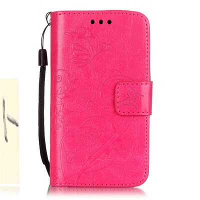 

Rose Flower Design PU Leather Flip Cover Wallet Card Holder Case for SAMSUNG S7EDGE