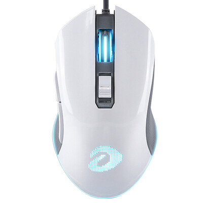 

Dale excellent dare-u EM905 professional game RGB dazzle mouse white wired mouse