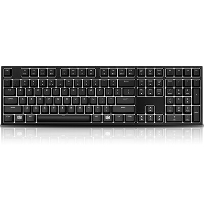 

CoolerMaster пламенный пушка серии MasterKeys Pro L флагманская 108 белая версия механической игровой клавиатуры черная зеленая ось