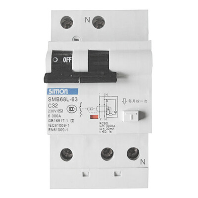 

Simon air switch 1P63A home with leakage protection circuit breaker SMB68L-63C63