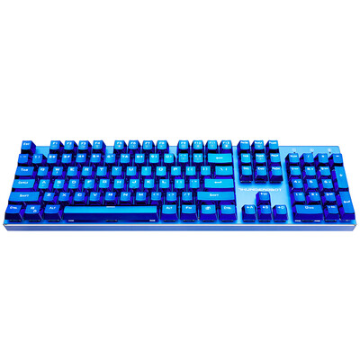 

Raytheon ThundeRobot Blue Blood K750C All Aluminum Keypad RGB Symphony Backlight Electroplating Key Cap Mechanical Keyboard Gem Blue Green Axis 87
