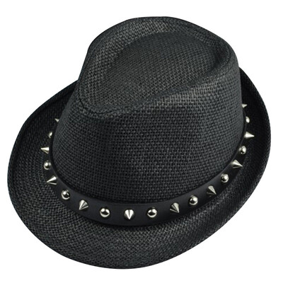 

MSEK MMZ170244 hat Korean version of the men&women with the hat Liu nail fashion jazz hat black