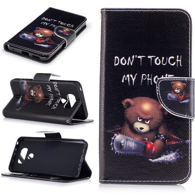 

Медведь Дизайн PU кожа флип кошелек карты держатель чехол для LG G6