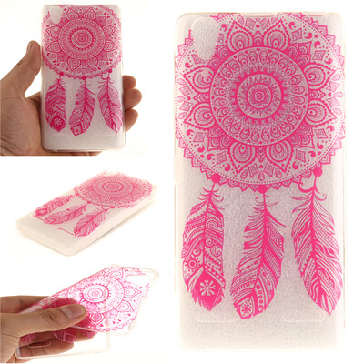 

Rose wind chimes Pattern Soft Thin TPU Rubber Silicone Gel Case Cover for Lenovo K3/A6000