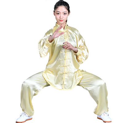 

По волнам Zooboo Tai Chi Tang костюм Tai Chi служба боевых искусств практика униформы мужчины и женщины Весна и осень Tai Chi одежда XL XL желтый