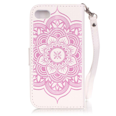 

White Windbell PU Leather Flip Cover Wallet Card Holder Case for Iphone 7
