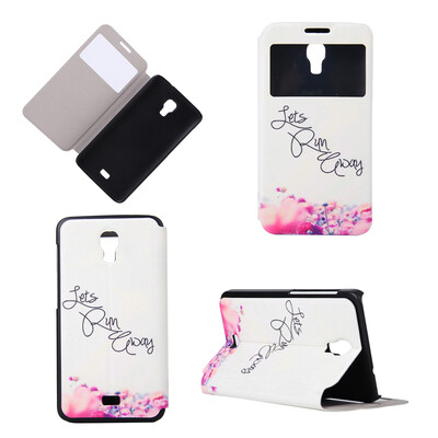

Lets Run Design PU Leather Flip Cover Wallet Card Holder Case for Wiko Bloom