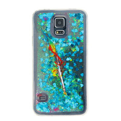 

Динамический Quicksand Блеск наливные Мягкая ТПУ чехол для SAMSUNG S5