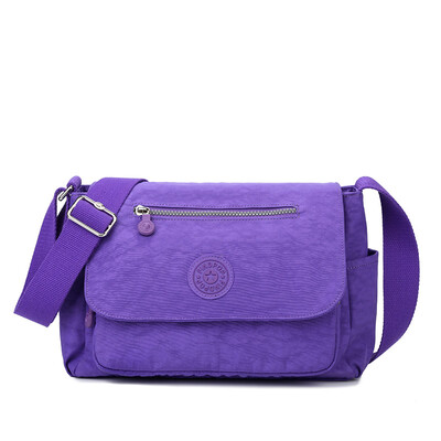 

Fitipu findpop canvas shoulder bag casual waterproof nylon bag female 15 deep purple