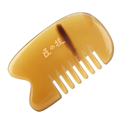 

Craftsmanship MrGreen -7313 thick natural white water horns massage combs scraping board pockets comb general body meridian massage