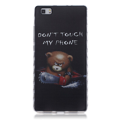 

Bear Pattern Soft Thin TPU Rubber Silicone Gel Case Cover for HUAWEI P8 Lite