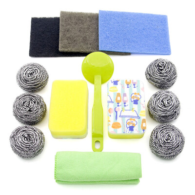 

Jingdong supermarket Kang Meiya kitchen clean combination set of 13 affordable equipment handle wire ball clean cloth wipes cloth clean KYZH-003