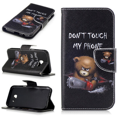 

Bear Design PU Leather Flip Cover Wallet Card Holder Case for Samsung Galaxy A5 2017