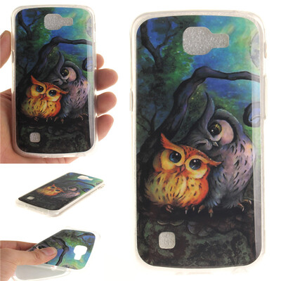 

Картина маслом Сова Pattern Мягкий тонкий ТПУ Резиновая крышка силиконовый гель чехол для LG K4