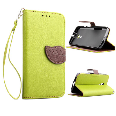 

Green Design PU Leather Flip Cover Wallet Card Holder Case for Moto G2G LTEXT1079