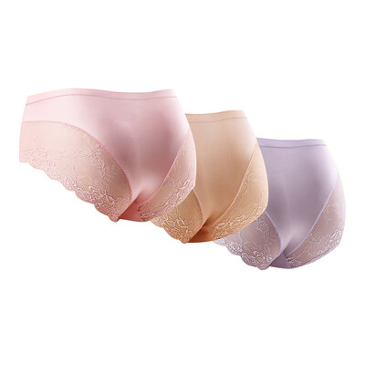 

Jingdong supermarket] beauty Ya Ting [3 installed] ladies underwear Seamless sexy lace luxury lace comfortable underwear female cherry powder + glass gold + dream purple  code