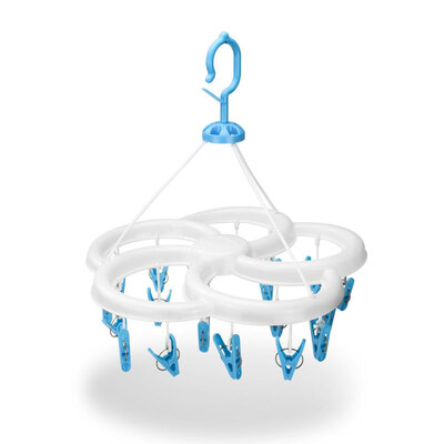 

【Jingdong Supermarket】 Shunyi 20 folder plastic creative drying racks / long drying frame socks folder SY534