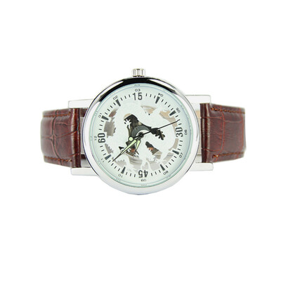 

Luxury Fashion New Unisex Women Hollow Dial Watch Roman Quartz Wrist watches Leather Watch240154